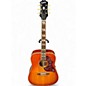Used Epiphone Inspired by Gibson Hummingbird  Aged Cherry Sunburst Acoustic Electric Guitar thumbnail