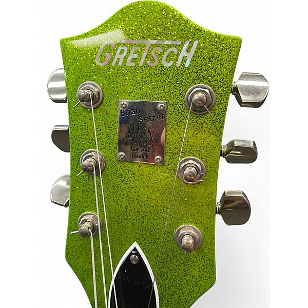 Used Gretsch Guitars G6120SH Brian Setzer Signature Hot Rod Extreme Coolant Green Hollow Body Electric Guitar