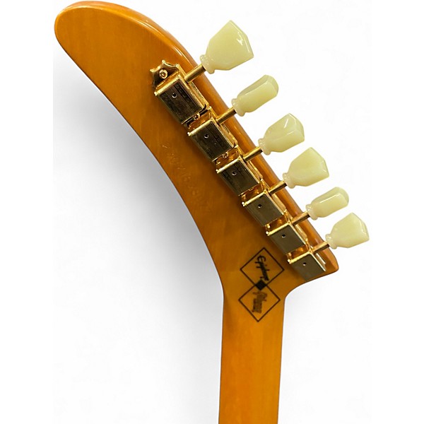 Used Epiphone 1958 Korina Explorer Aged Natural Solid Body Electric Guitar