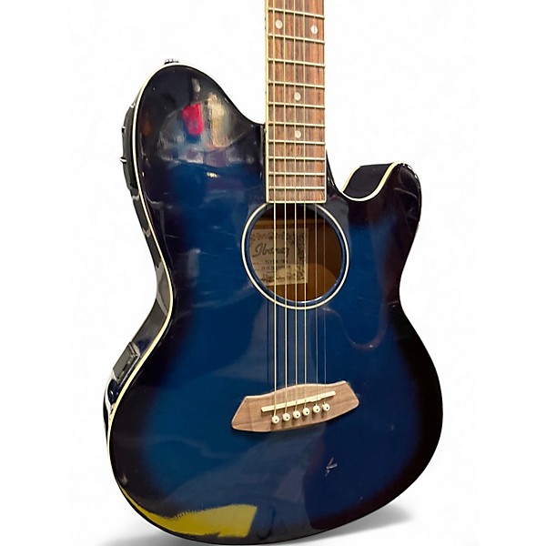 Used Ibanez TCY10E Talman Blue Burst Acoustic Electric Guitar