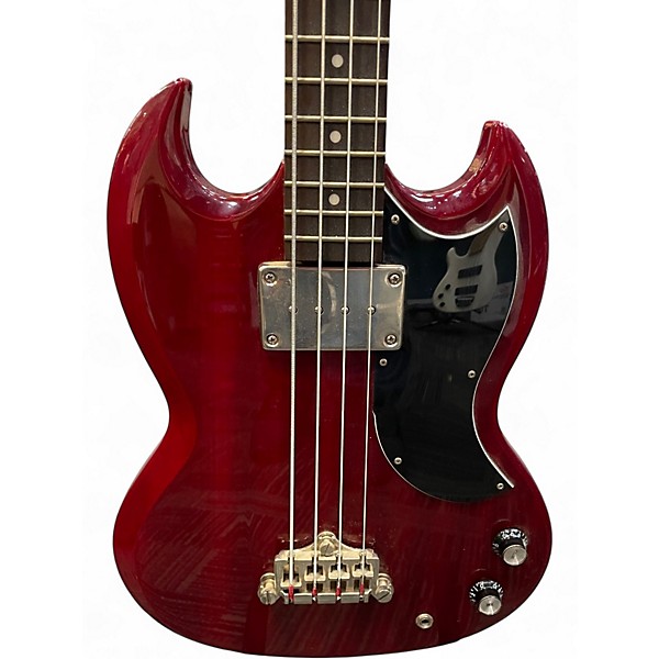 Used Epiphone SG Cherry Electric Bass Guitar