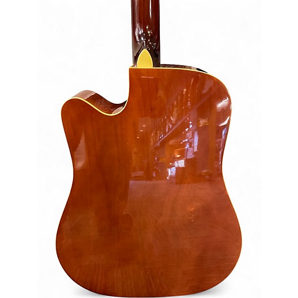 Used Galveston DRW-987 Trans Black Acoustic Guitar