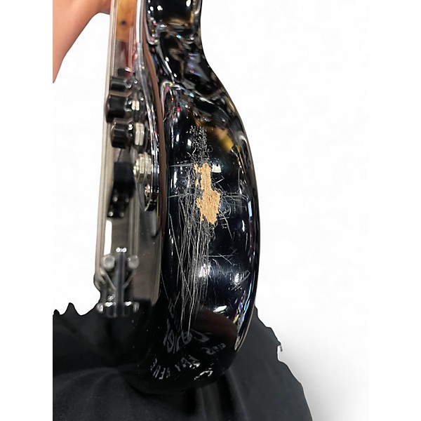 Used Fender American Standard Jazz Bass Black Electric Bass Guitar