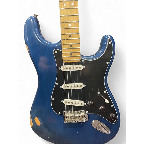 Used 2004 Fender Highway One Stratocaster teal Solid Body Electric Guitar
