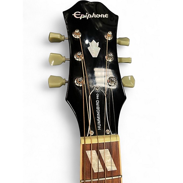 Used Epiphone Hummingbird Pro 2 Color Sunburst Acoustic Electric Guitar