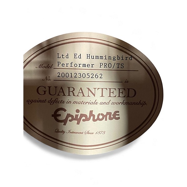 Used Epiphone Hummingbird Pro 2 Color Sunburst Acoustic Electric Guitar