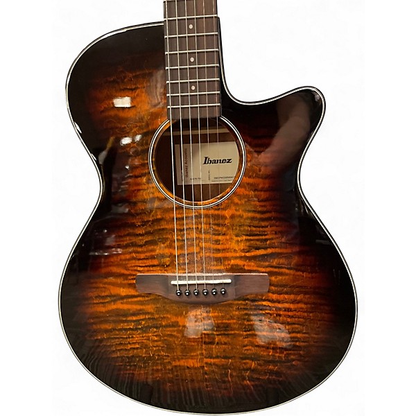 Used Ibanez AEG70 TIGER BURST Acoustic Electric Guitar