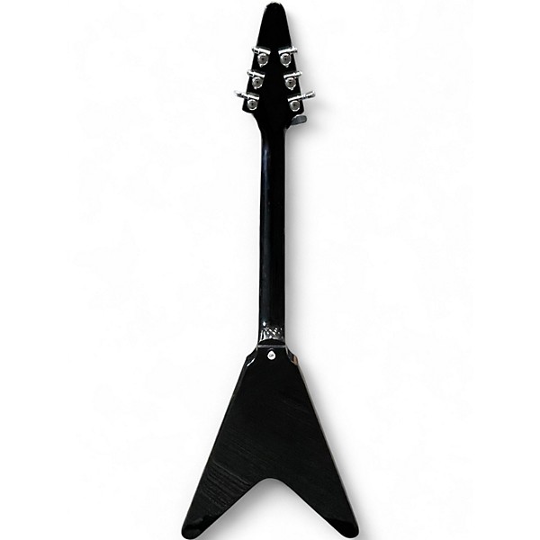 Used 2022 Gibson '70s Flying V Mirror Black Solid Body Electric Guitar