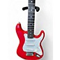 Used Squier MINI STRAT Candy Apple Red Solid Body Electric Guitar