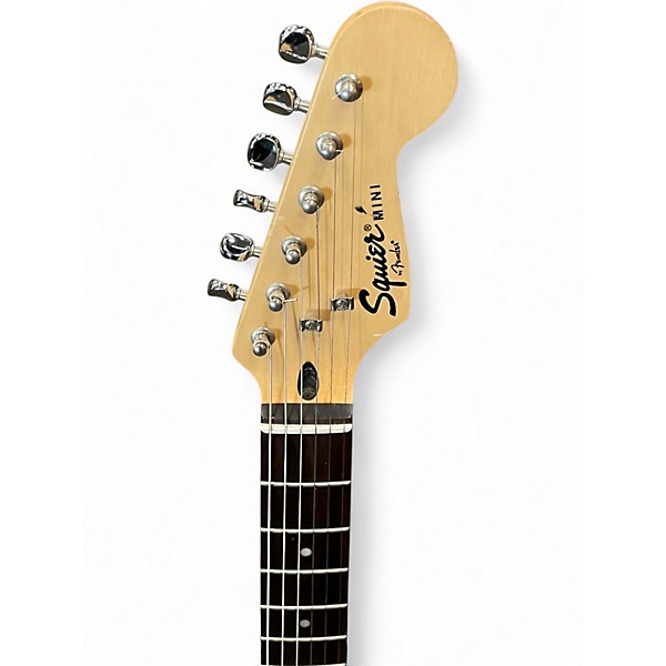 Used Squier MINI STRAT Candy Apple Red Solid Body Electric Guitar