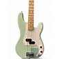 Used Squier Sonic Precision Bass Surf Green Electric Bass Guitar