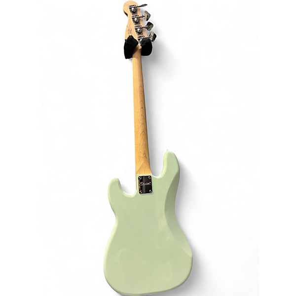 Used Squier Sonic Precision Bass Surf Green Electric Bass Guitar