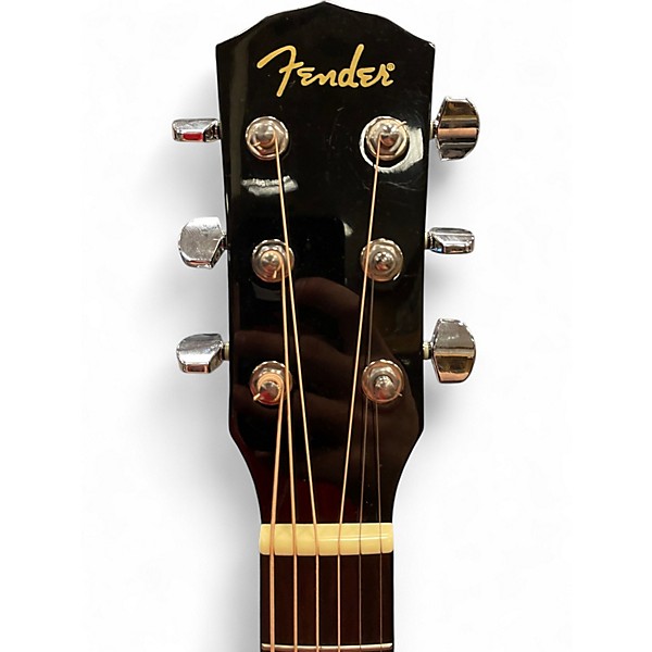 Used Fender CD60 Dreadnought Black Acoustic Guitar
