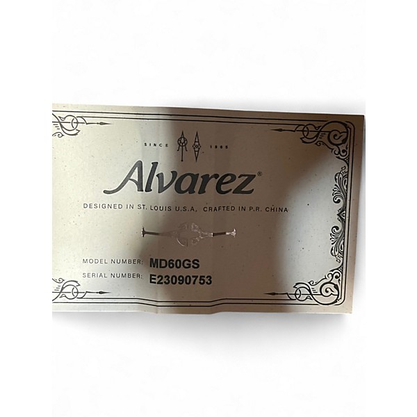 Used Alvarez MD60 Natural Acoustic Guitar