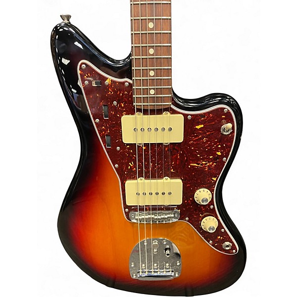 Used Fender American Professional II Jazzmaster 3 Tone Sunburst Solid Body Electric Guitar