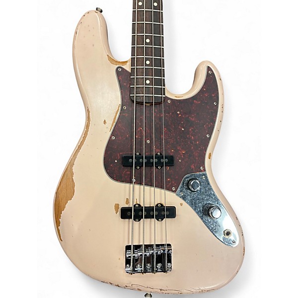 Used Fender Flea Signature Jazz Bass Modified Shell Pink Electric Bass Guitar