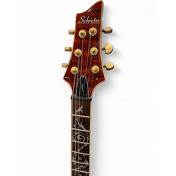 Used Schecter Guitar Research Diamond Series C-1 Classic Antique Amber Solid Body Electric Guitar