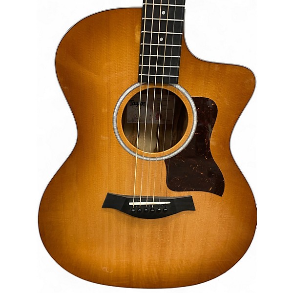 Used Taylor 214CE Plus Special Zircote Edge Burst Acoustic Electric Guitar