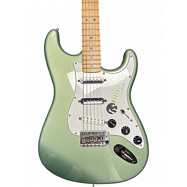 Used Fender Noventa STRATOCASTER Surf Green Solid Body Electric Guitar