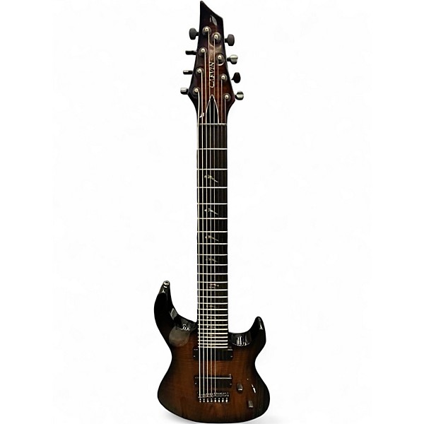 Used Carvin DC800 TRANS AMBER Solid Body Electric Guitar