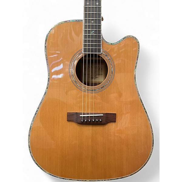Used Zager ZAD-80CE Natural Acoustic Electric Guitar