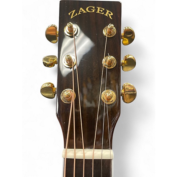 Used Zager ZAD-80CE Natural Acoustic Electric Guitar