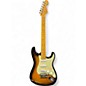 Used 2011 Fender American Deluxe Stratocaster V Neck 2 Tone Sunburst Solid Body Electric Guitar thumbnail