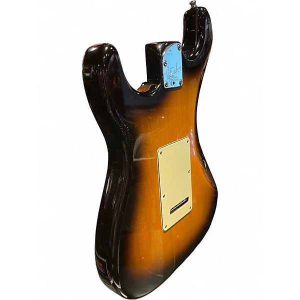 Used 2011 Fender American Deluxe Stratocaster V Neck 2 Tone Sunburst Solid Body Electric Guitar