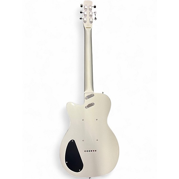 Used 2021 Silvertone 1303/U2 Black and Silver Solid Body Electric Guitar