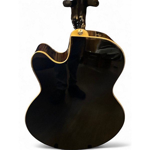 Used Ibanez aeb5e-bk Black Acoustic Bass Guitar
