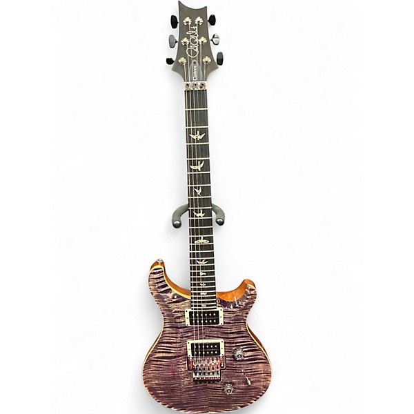 Used 2025 Prs Custom 24 Floyd Rose 10 Top Purple Solid Body Electric Guitar