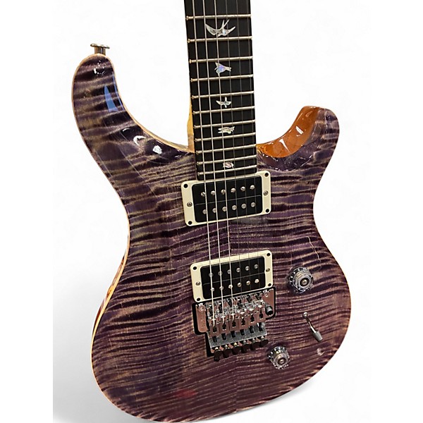 Used 2025 Prs Custom 24 Floyd Rose 10 Top Purple Solid Body Electric Guitar