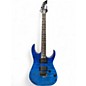 Used 2024 Ibanez GRG120QAS Trans Blue Gradation Solid Body Electric Guitar thumbnail