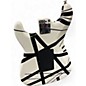 Used EVH Striped Series Black and White Solid Body Electric Guitar