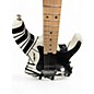 Used EVH Striped Series Black and White Solid Body Electric Guitar