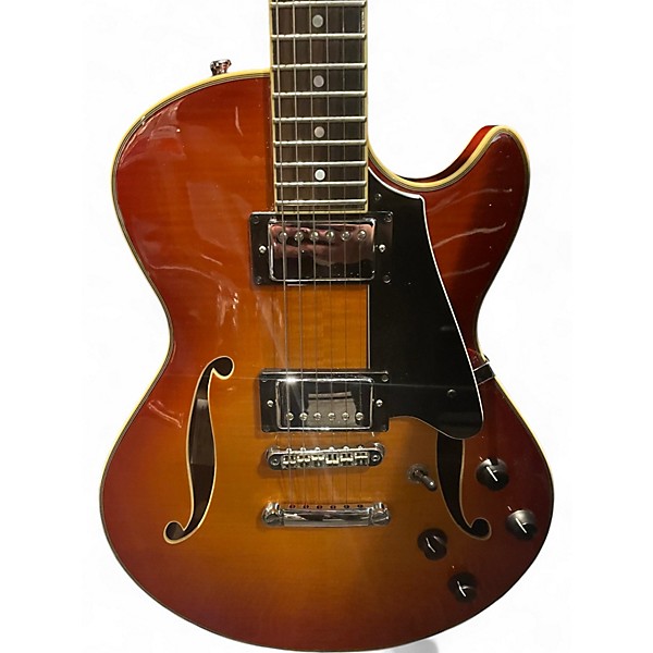 Used Comins GCS1 Violin Burst Hollow Body Electric Guitar