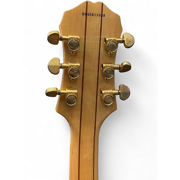 Used 2000s Epiphone Sheraton II Natural Hollow Body Electric Guitar