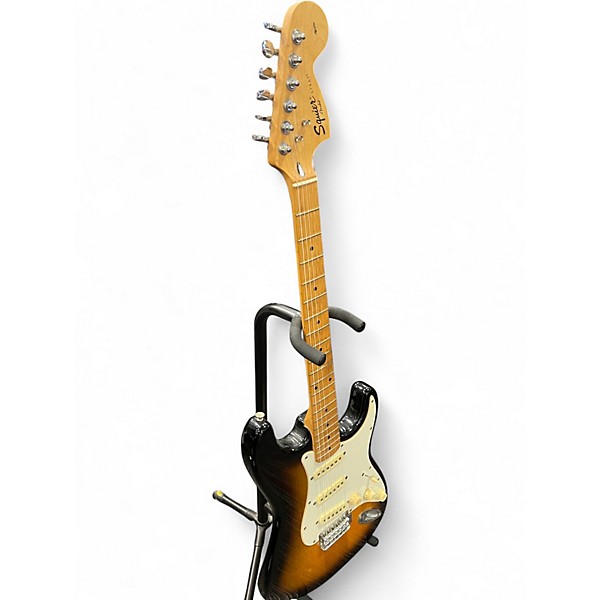 Used Squier Strat Sunburst 2 Color Sunburst Solid Body Electric Guitar