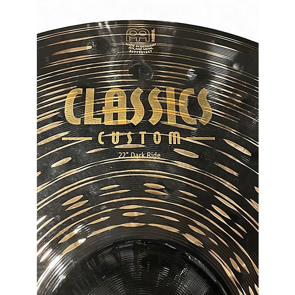 Used MEINL 22in Classic Custom Dark Ride Cymbal