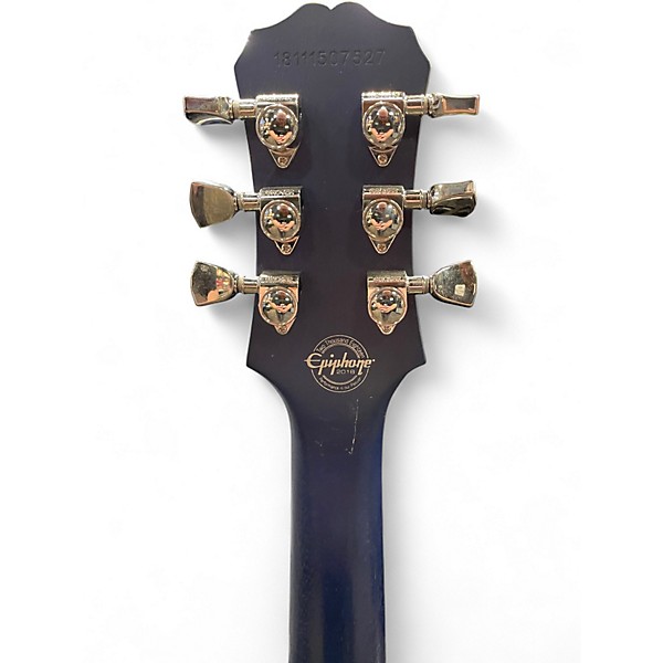 Used Epiphone Les Paul Traditional Pro III Plus Trans Blue Solid Body Electric Guitar