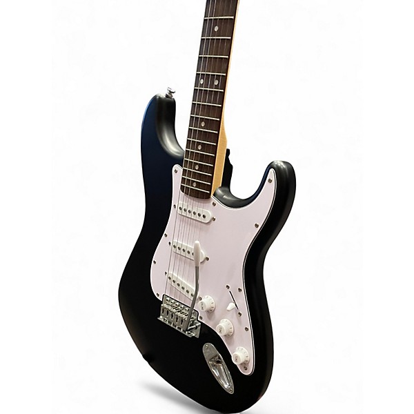 Used Squier Affinity Stratocaster Flat Black Solid Body Electric Guitar