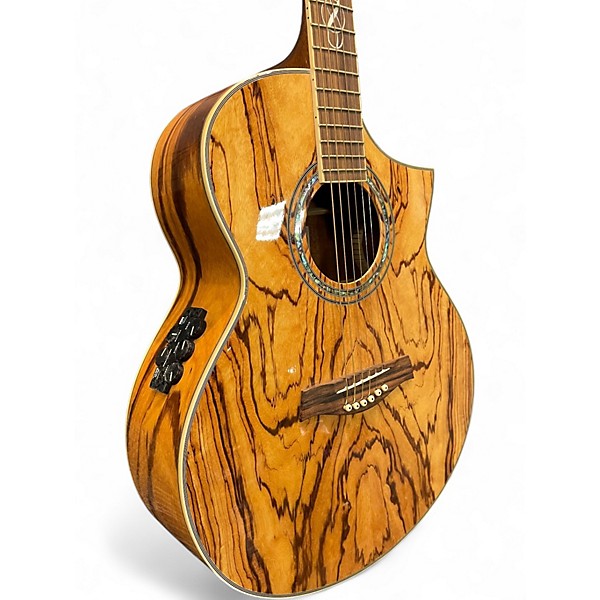 Used Ibanez EW20ZWE Zebrawood Acoustic Electric Guitar