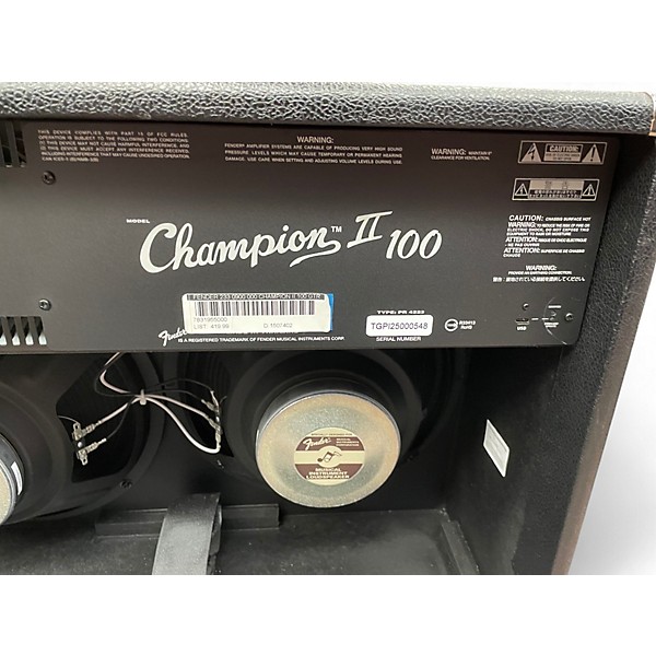 Used Fender Champion 100 Guitar Combo Amp