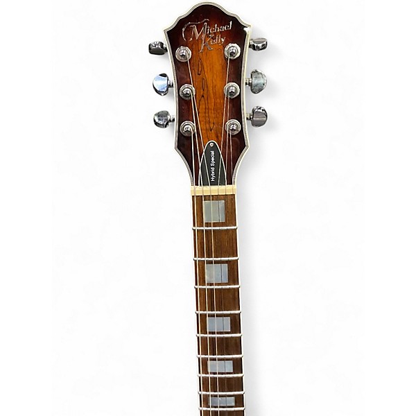 Used Michael Kelly Hybrid Special Spalted Burst Hollow Body Electric Guitar