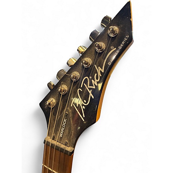 Used B.C. Rich Bronze Series Warlock Black Solid Body Electric Guitar