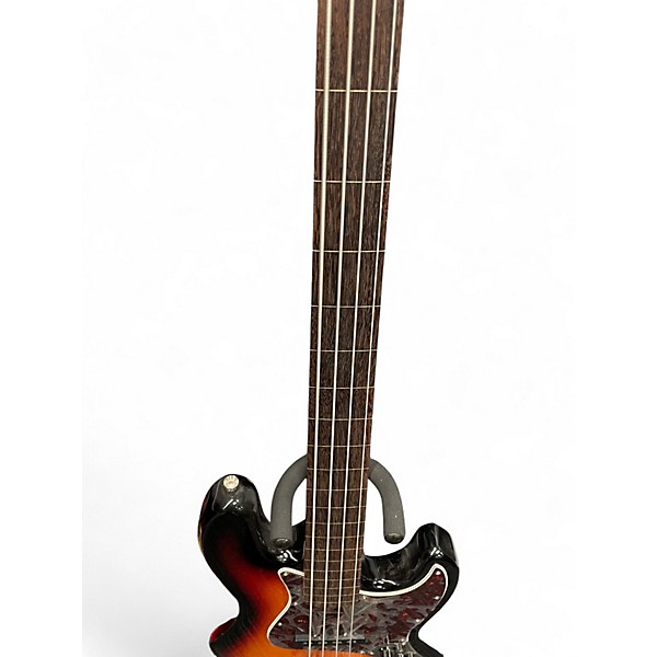 Used Squier Classic Vibe 1960S Jazz Bass 3 Tone Sunburst Electric Bass Guitar