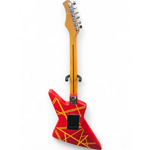 Vintage 1980s Hondo Deluxe 781 RED Solid Body Electric Guitar