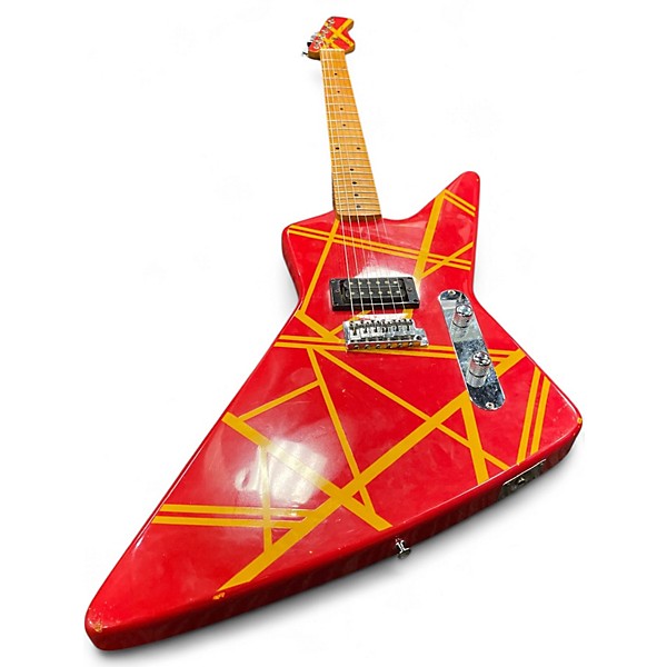 Vintage 1980s Hondo Deluxe 781 RED Solid Body Electric Guitar