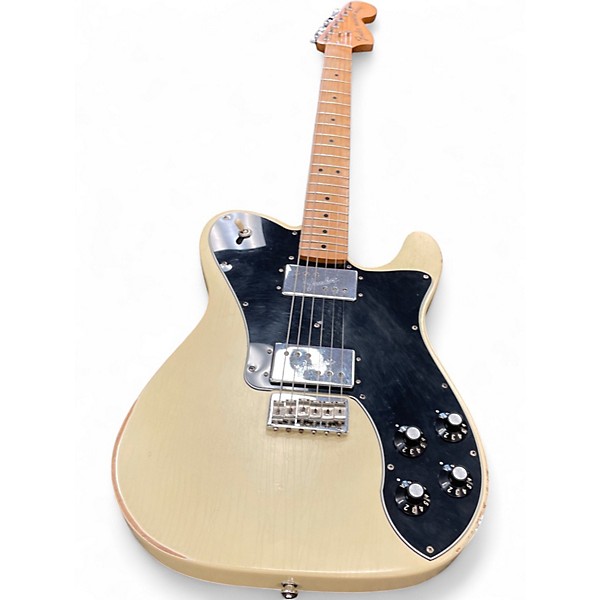 Used 2021 Fender ROAD WORN 1970'S TELECASTER DELUXE Olympic White Solid Body Electric Guitar