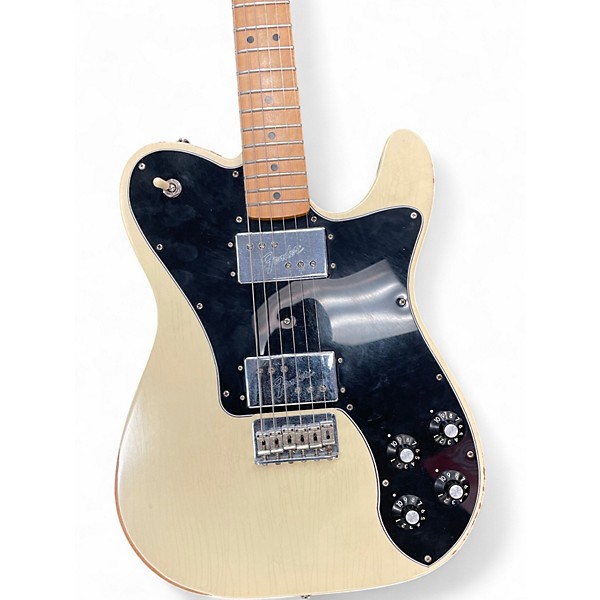 Used 2021 Fender ROAD WORN 1970'S TELECASTER DELUXE Olympic White Solid Body Electric Guitar